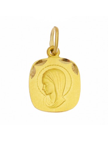 Złoty Medalik Zawieszka Matka Boska Madonna