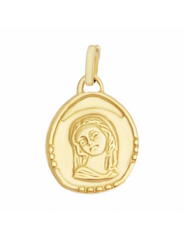 Anhänger Madonna Maria Kettenanhänger Gelbgold