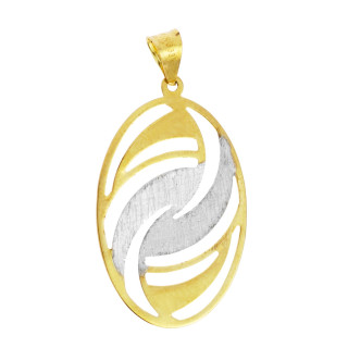 copy of Złoty wisiorek zawieszka rozeta ażurowa