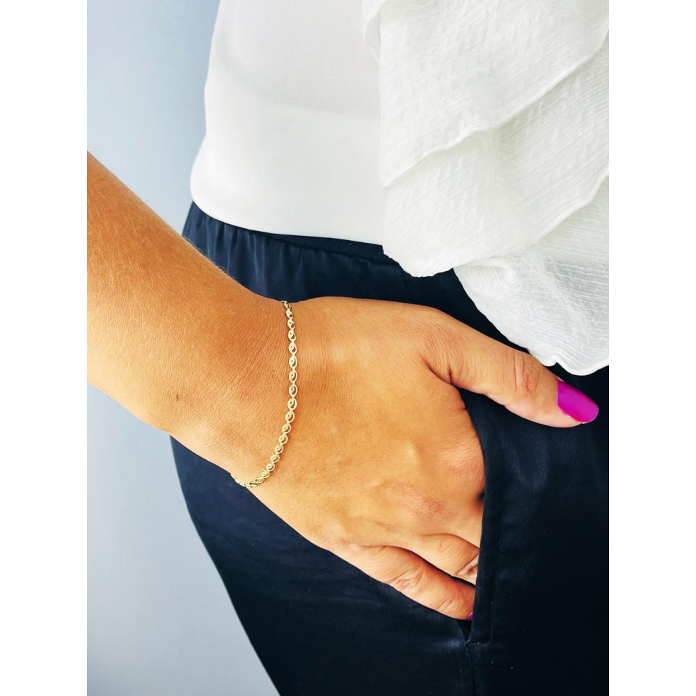 Damen Goldarmband Armband Armkette Gelbgold 585er 14KT