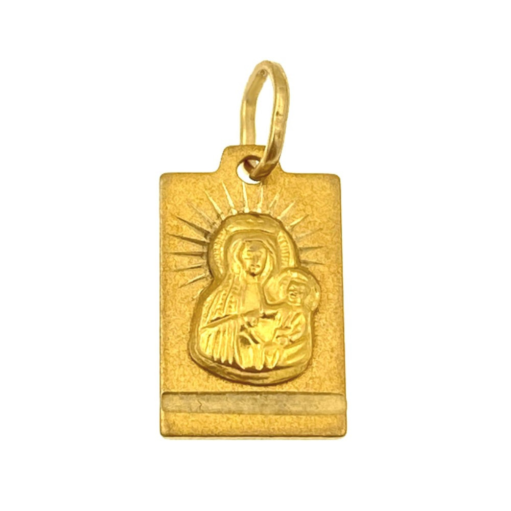 Anhänger Jesus Christus Madonna Maria mit Jesuskind Kettenanhänger Gelbgold Goldanhänger