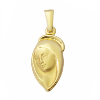 Anhänger Jesus Christus Madonna Maria  Kettenanhänger Gelbgold Erstkommunion