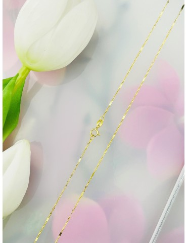 Goldkette Halskette Gelbgold Singapur Magic Platte 585er 14KT