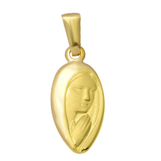 Anhänger Madonna Maria Kettenanhänger Gelbgold