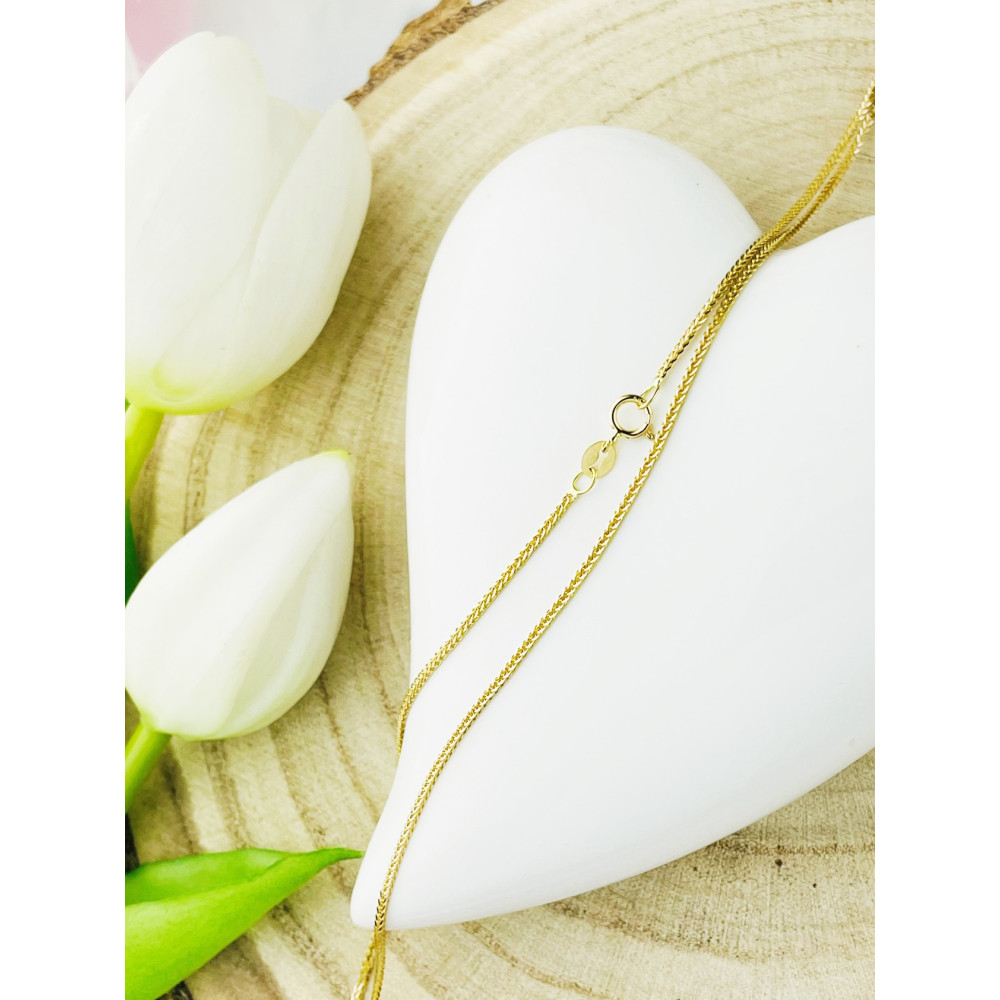 Goldkette Halskette Collier Diamantschliff Spiga Weizen Gelbgold 585er 14KT
