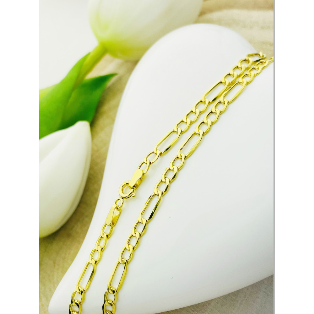 Goldkette Halskette Figarokette Figaro Kette Collier Gold 585er 14KT