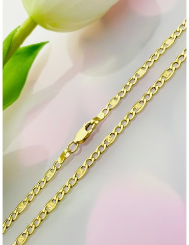 Goldkette Halskette Figarokette Figaro Kette Collier Gold 585er 14KT