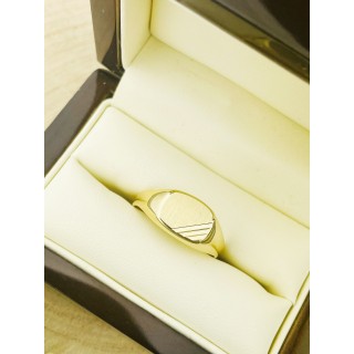 copy of Złoty sygnet męski kwadrat