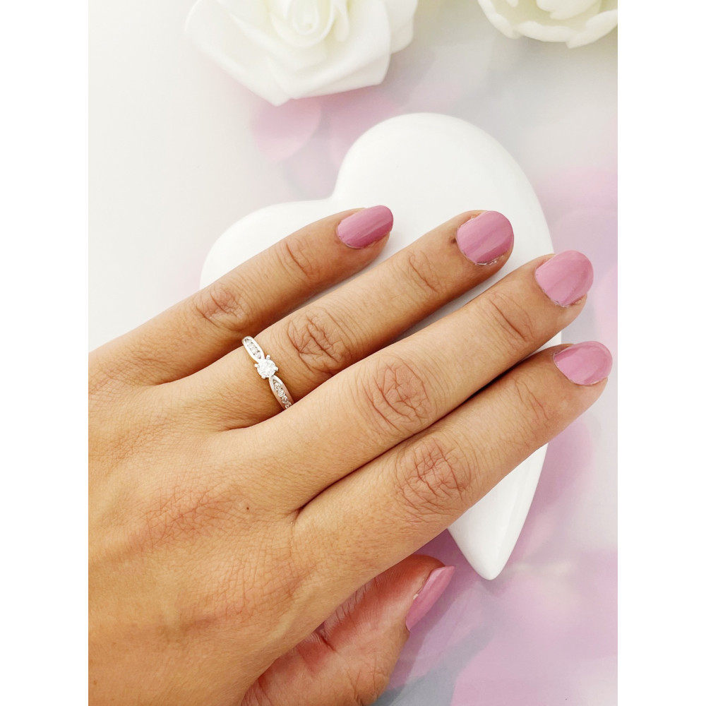 Verlobungsring mit Diamant Gold 585er 14KT