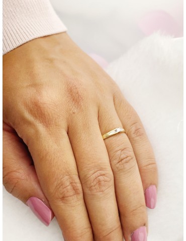 Verlobungsring mit Diamant Gold 585er 14KT