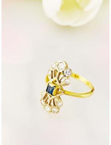 Verlobungsring mit Diamant Gold 585er 14KT