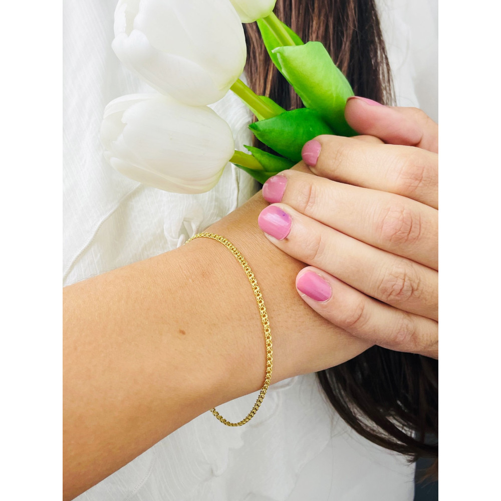 Damen Goldarmband Armband Armkette Gelbgold 14KT 585er