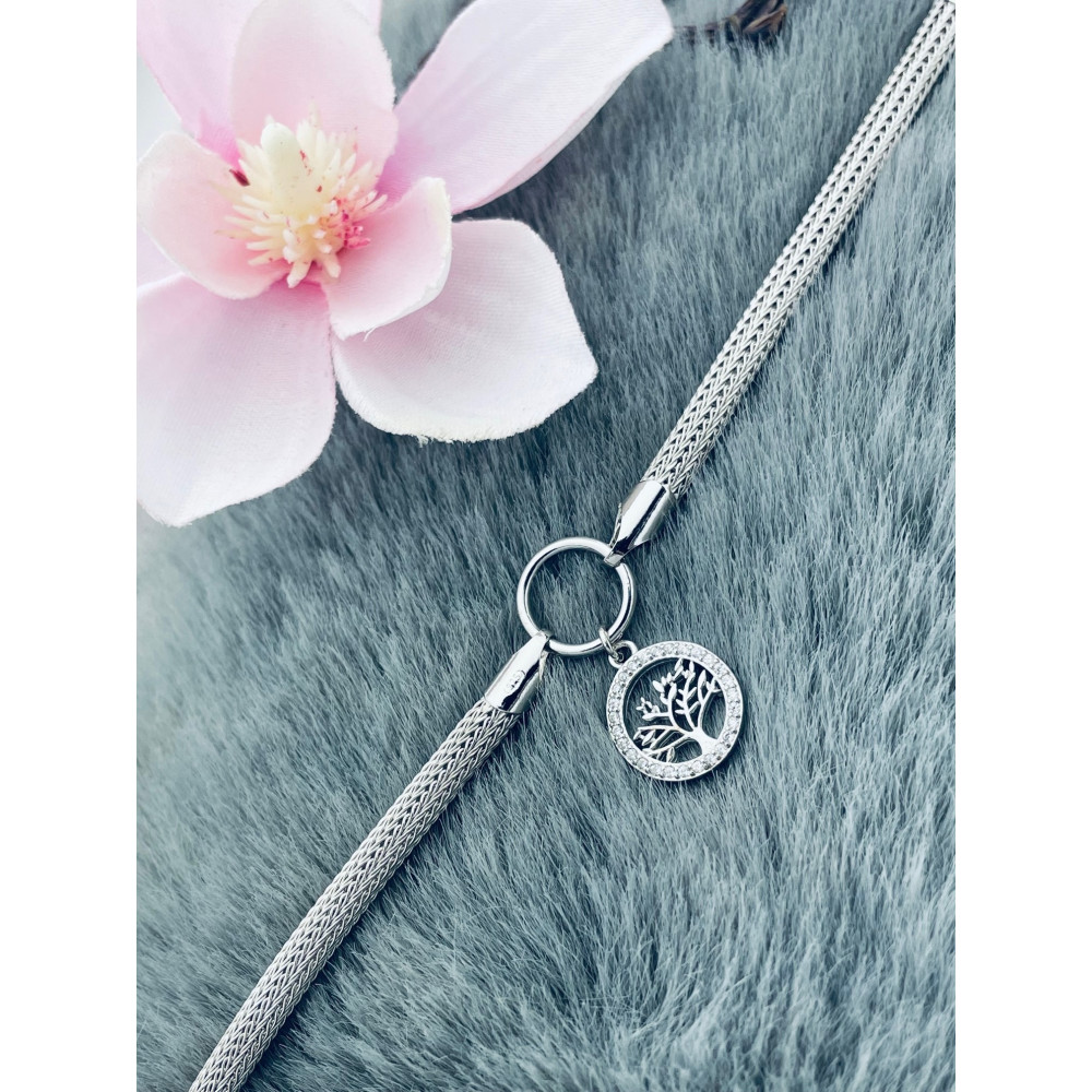 Baum Armband 925 Silber mit Zirkonia Damen Kinder