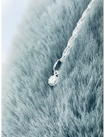 Silber Damen Medaillon Anhänger Sonne