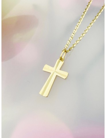Goldanhänger Kettenanhänger Gold Anhänger Kreuz Goldkreuz Erstkommunion Gelbgold 585er 14KT