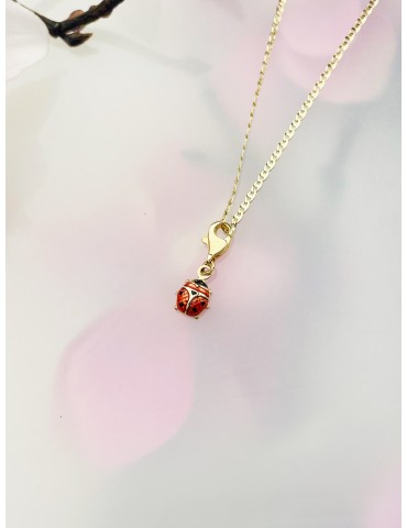 Anhänger Gelbgold Goldanhänger Marienkäfer charms 585er 14KT