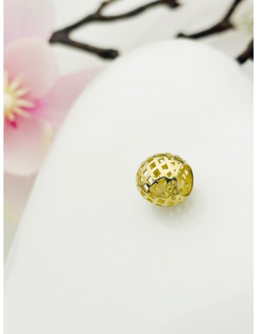 Anhänger Kugel Einhänger Charms Gelbgold Goldanhänger 585er 14KT