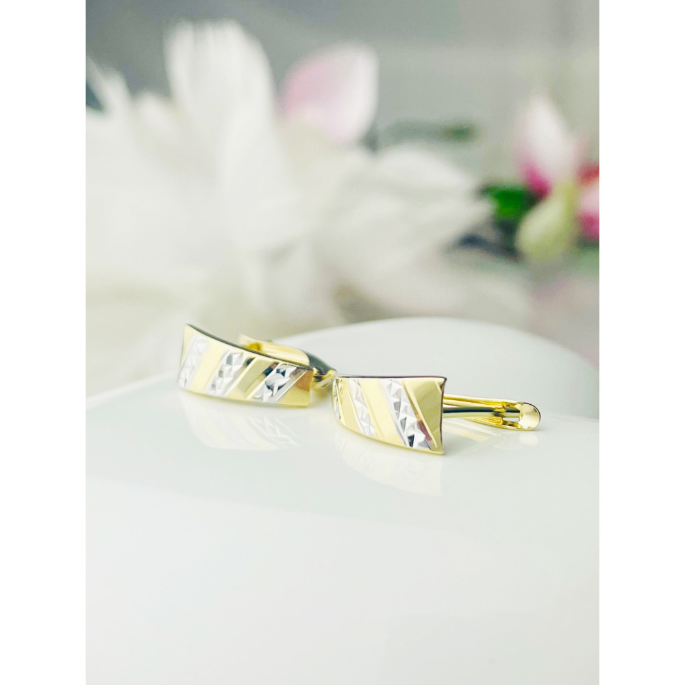 Ohrringe Ohrhänger Ohrstecker Ohrschmuck Gelbgold Paar 585er 14KT