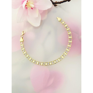 copy of Złota bransoletka z zawieszkami serce