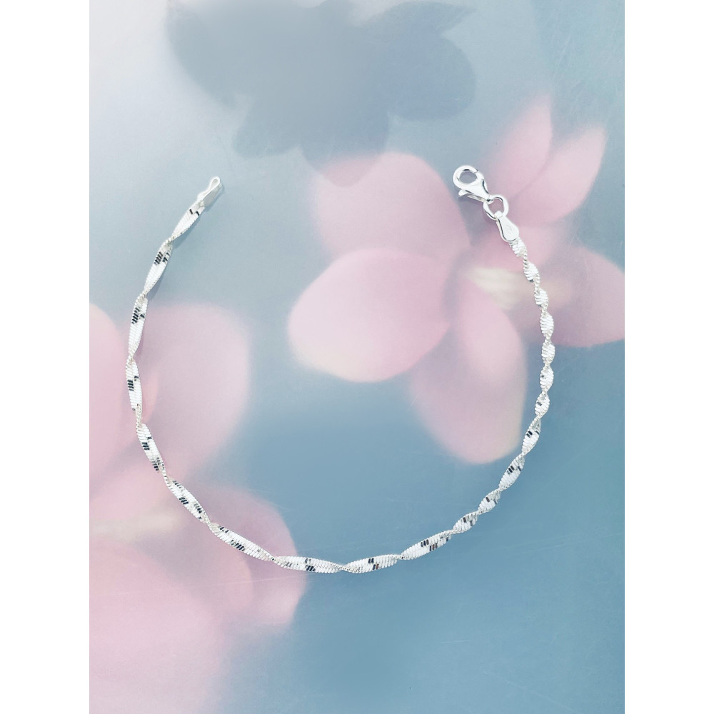Twist Armband 925 Silber Damen