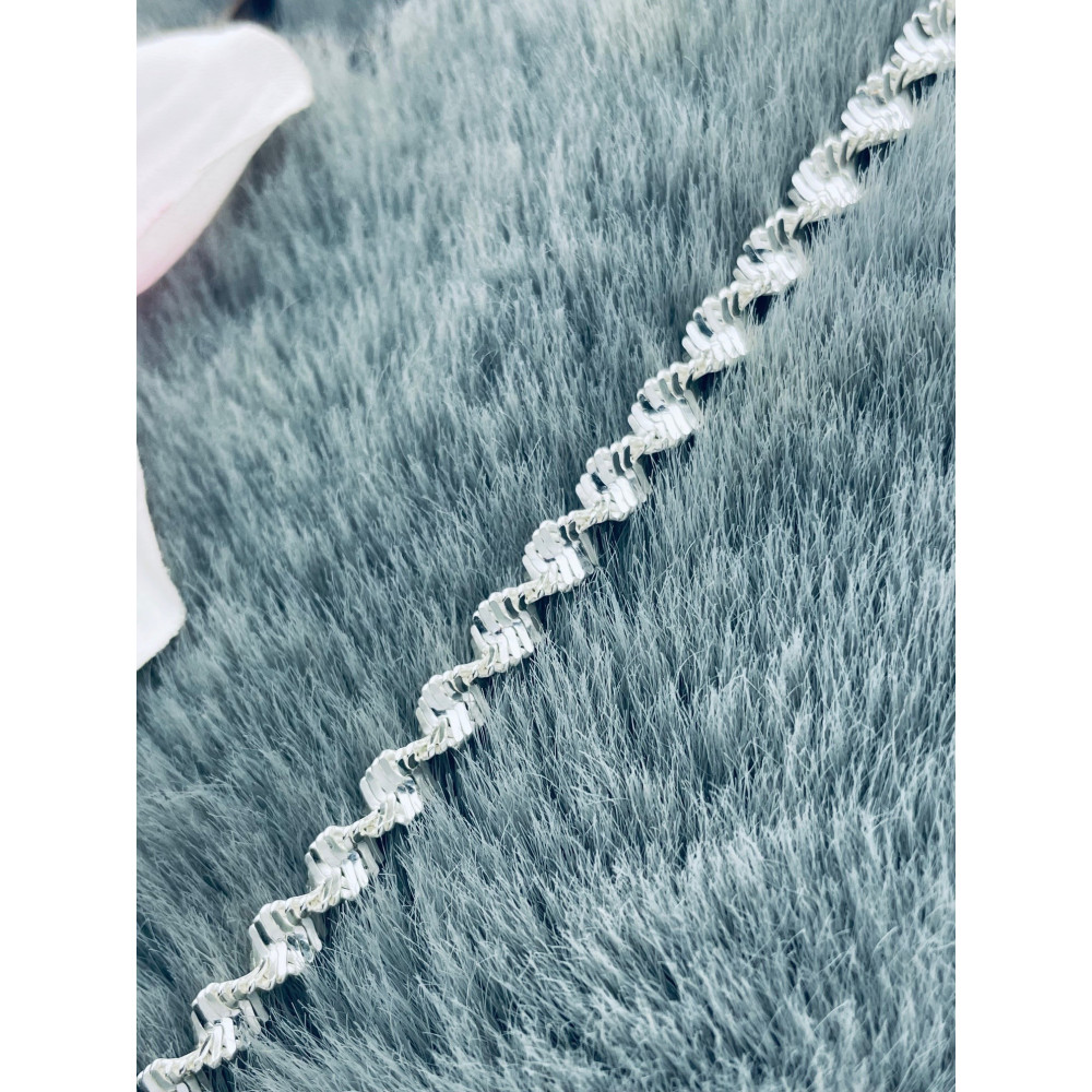 Srebrna bransoletka kręcona twist