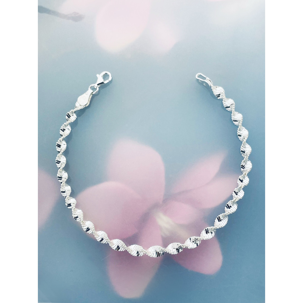 Twist Armband 925 Silber Damen Kinder