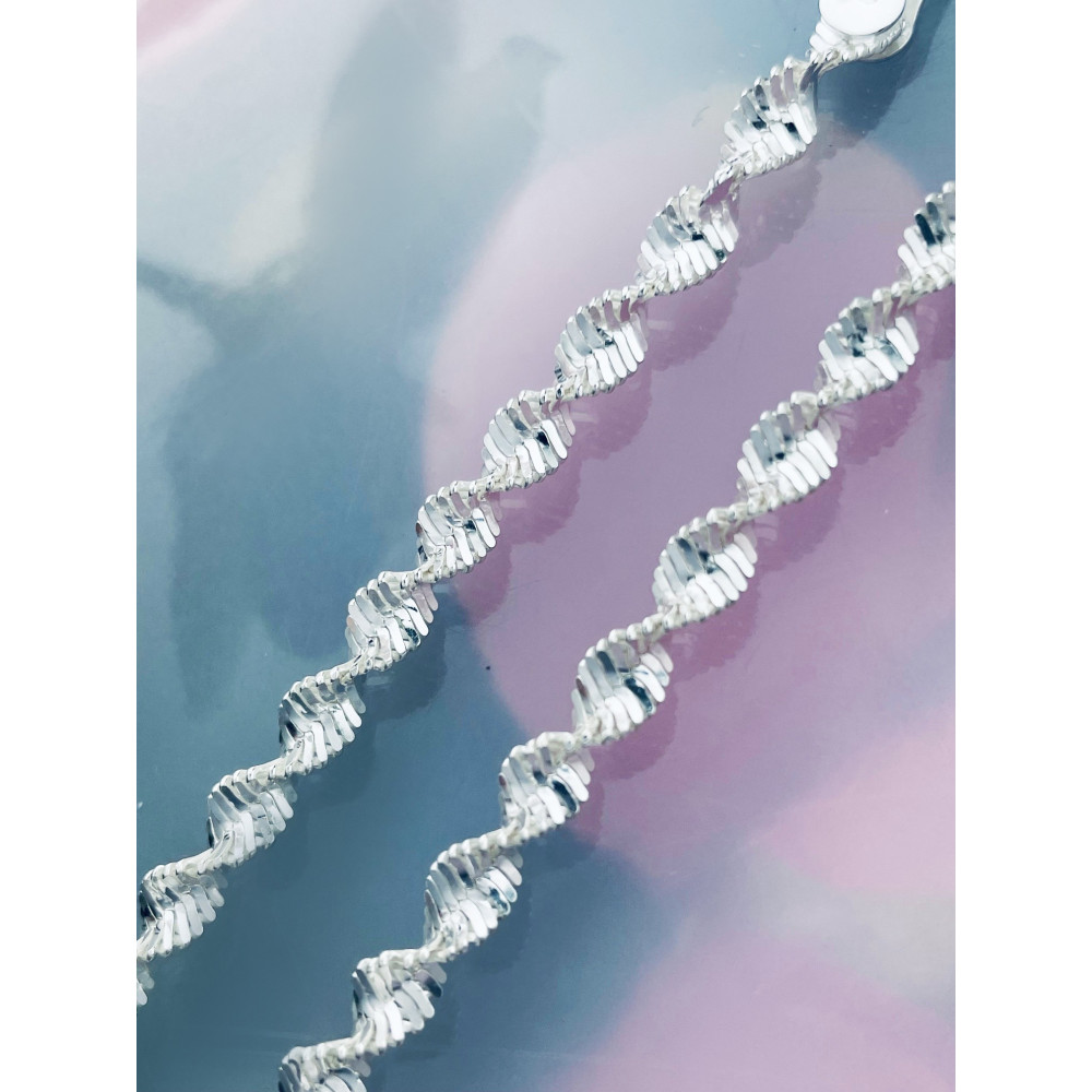 925 Silber Halskette Collier Twist-kette
