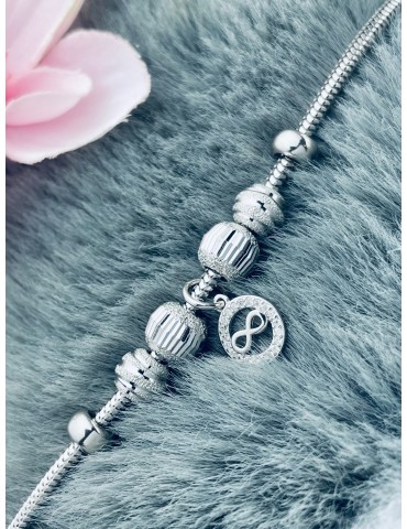 Infinity Armband 925 Silber mit Zirkonia Damen Kinder