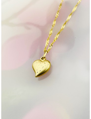 Anhänger Herz Kettenanhänger Gelbgold Goldanhänger 585er 14KT