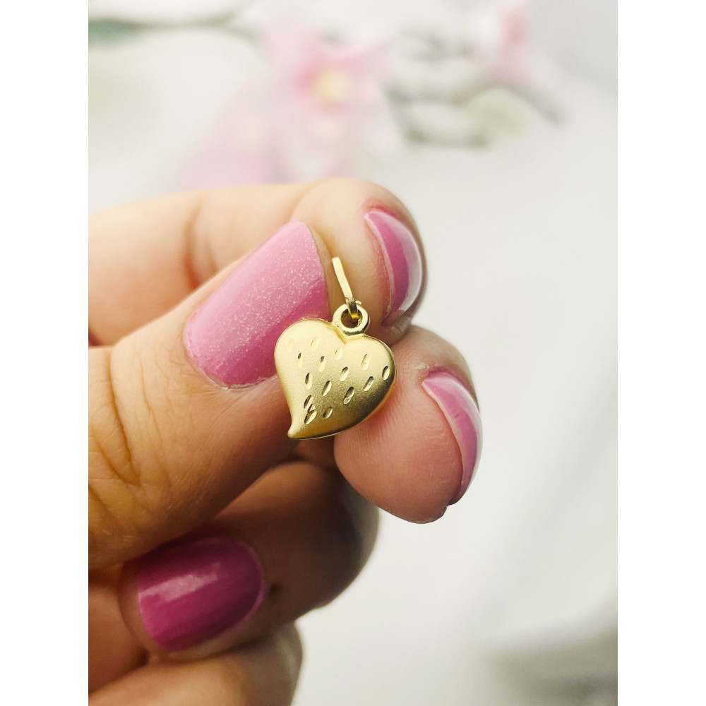 Anhänger Herz Kettenanhänger Gelbgold Goldanhänger 585er 14KT