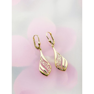 Gold Ohrringe Ohrhänger Ohrstecker Ohrschmuck Paar Gelbgold 585er 14KT