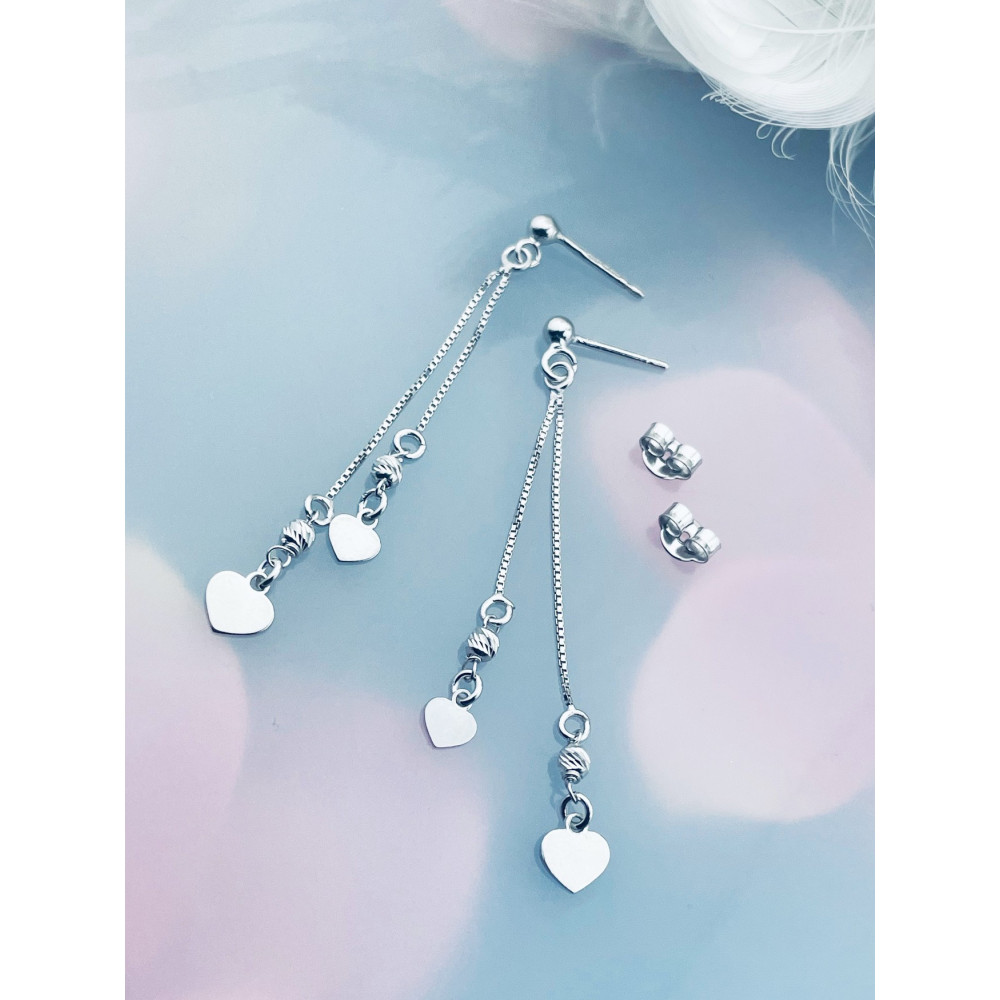 Herz 925 Silber Ohrringe Damen