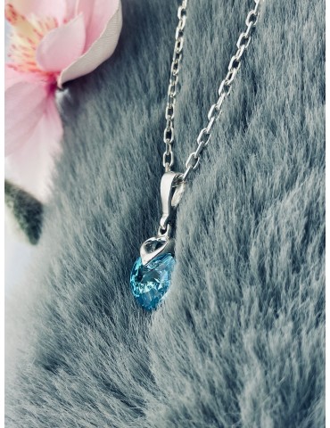 925 Silber Damen Medaillon Anhänger Herz mit Zirkonia