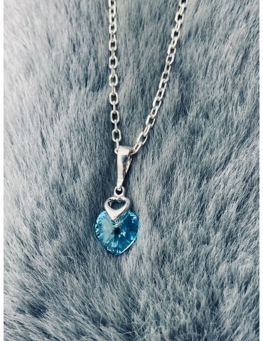 925 Silber Damen Medaillon Anhänger Herz mit Zirkonia
