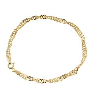 copy of Złota bransoletka z zawieszkami serce