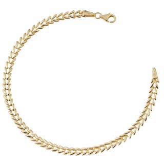 copy of Złota bransoletka z zawieszkami serce