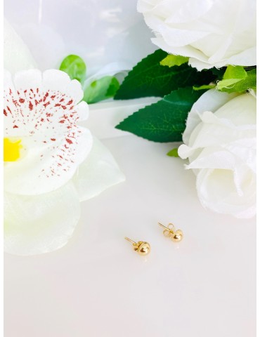 Ohrringe Ohrhänger Ohrstecker Ohrschmuck Kugeln Gelbgold Paar 585er 14KT