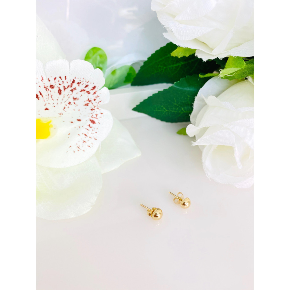 Ohrringe Ohrhänger Ohrstecker Ohrschmuck Kugeln Gelbgold Paar 585er 14KT