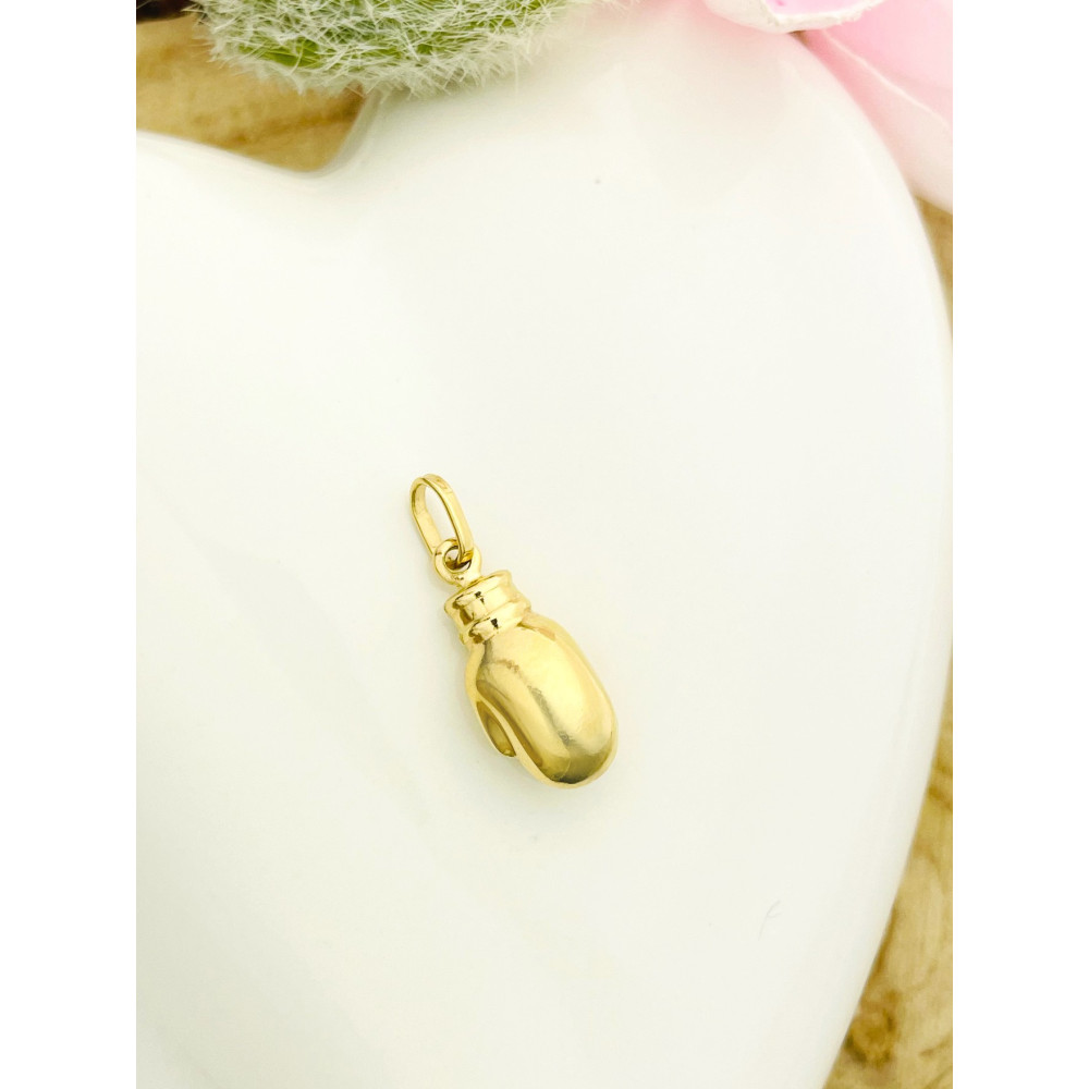 Anhänger Boxhandschuh Kettenanhänger Gelbgold Goldanhänger 585er 14KT