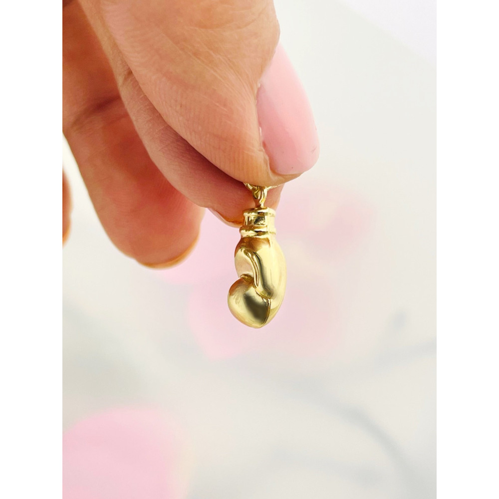 Anhänger Boxhandschuh Kettenanhänger Gelbgold Goldanhänger 585er 14KT