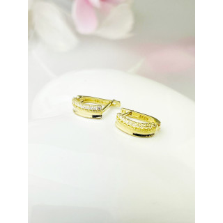 Ohrringe mit Zirkonia Ohrhänger Ohrstecker Ohrschmuck Gelbgold Paar 585er 14KT