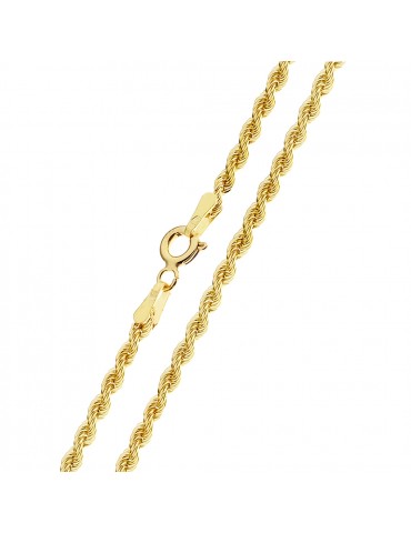 Goldkette Halskette Kordelkette Kord Kette Collier Rope Gelbgold 585er 14KT