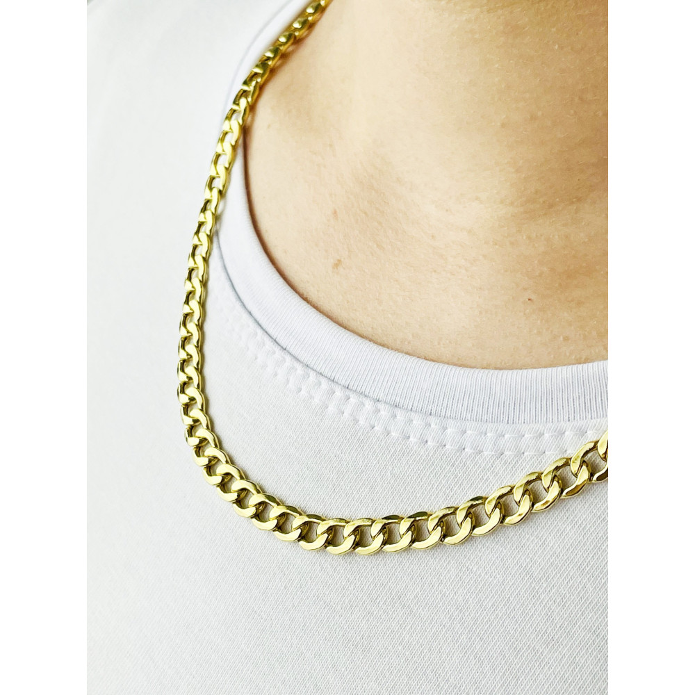 Goldkette Panzerkette Halskette Collier Echt 585 Gold