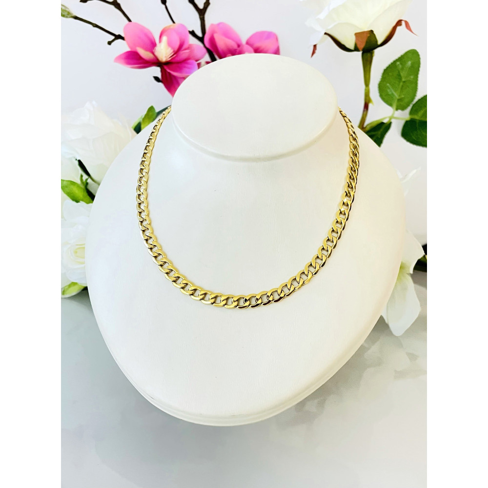 Goldkette Panzerkette Halskette Collier Echt 585 Gold
