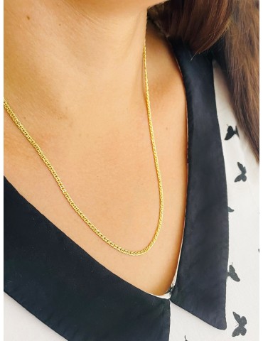 Goldkette Halskette Kette Nonnakette Doppelpanzerkette Gelbgold 585er 14KT