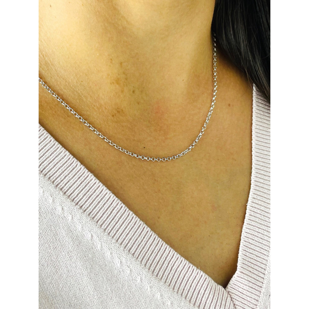 925 Silber Ankerkette Halskette Collier