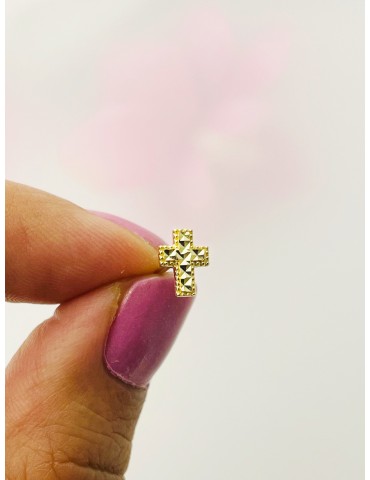 Ohrringe Kreuz Ohrhänger Ohrstecker Ohrschmuck Gelbgold Paar