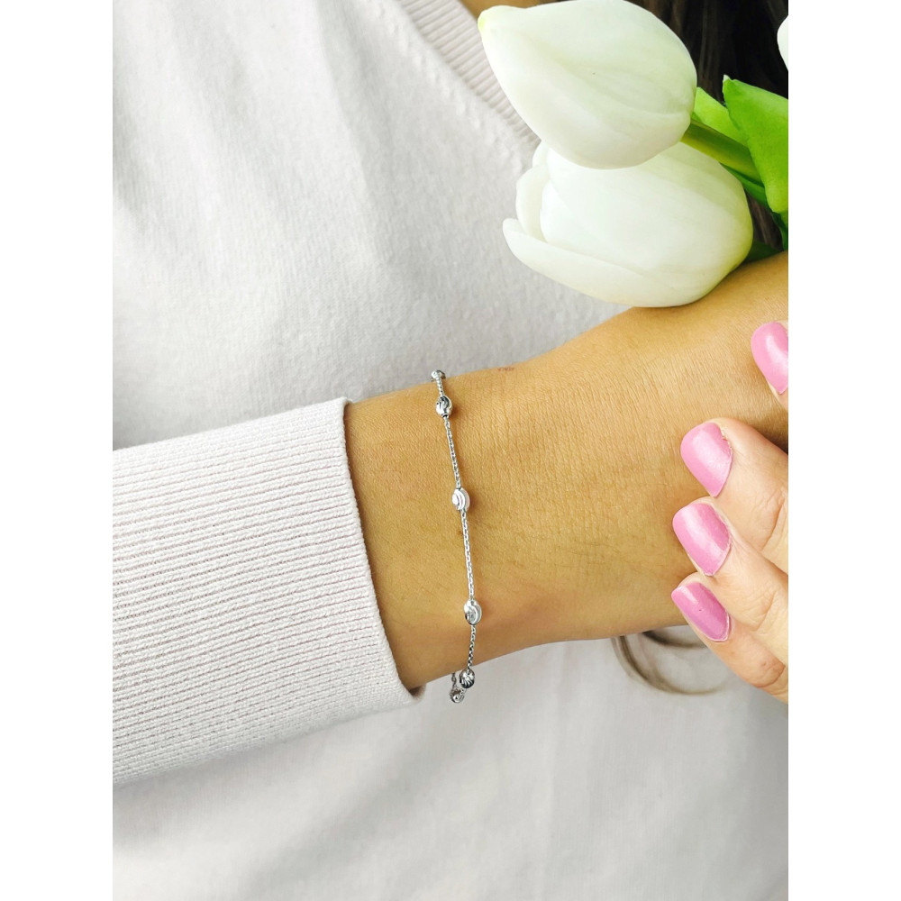 copy of Złota bransoletka celebrytka serce nieskończoność