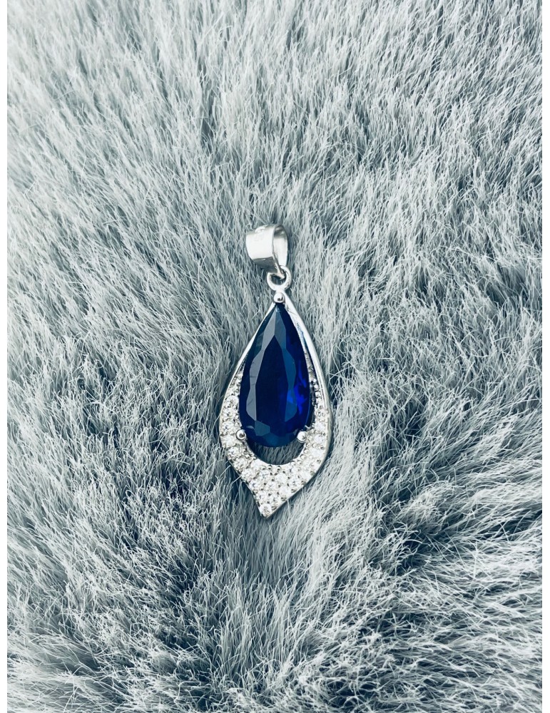 Tropfen 925 Silber Anhänger mit Zirkonia Tropfen 925 Silber Anhänger mit Zirkonia