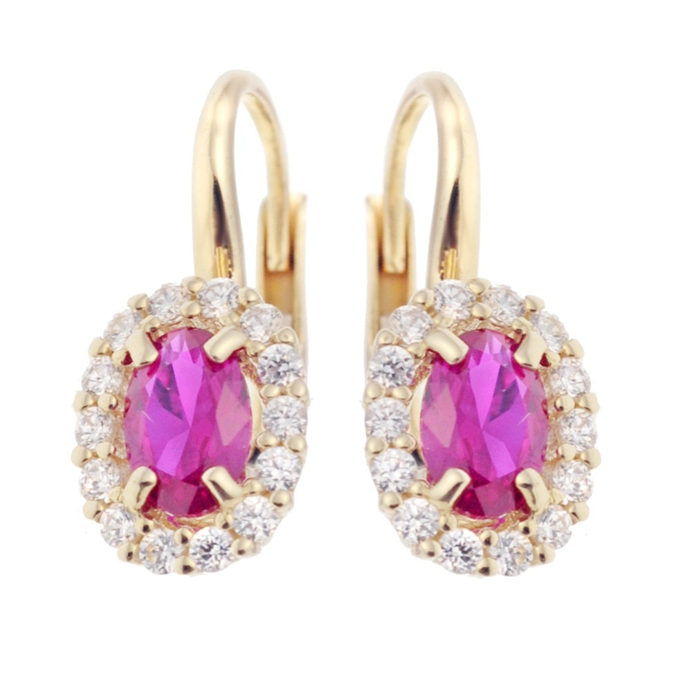 Gold Ohrringe Mit Zirkonia Ohrhänger Ohrstecker Ohrschmuck Gelbgold